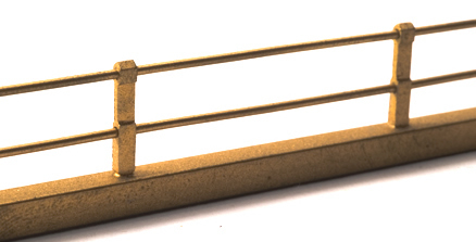 Ferro Train M-118 - Concrete fence uprights, brass kit